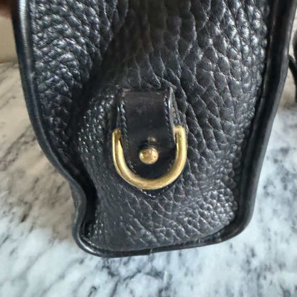 Dooney & Bourke Black Pebbled Leather Vintage Satchel - Picture 6 of 9